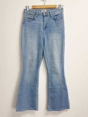 L'Agence Bell High Rise Flare Jeans Womens 28 Light Wash Cloud Flare Denim